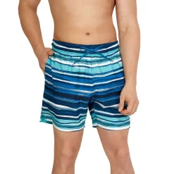 Swim Trunks & Boardshorts-Speedo River Current Redondo Edge Volley 16" W/ Comfort Liner Peacoat