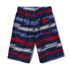 Boys Swimwear-Speedo Sea Ridge Boardshort 17" Blue White Red