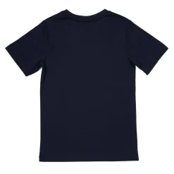 Boys Swimwear-Speedo Short Sleeve Graphic Swim Shirt Peacoat