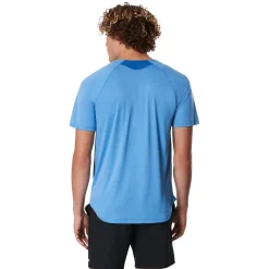 Rashguards-Speedo Short Sleeve Swim Rashguard Blue