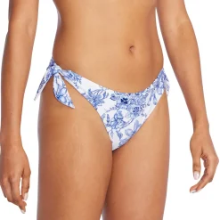 Two Pieces-Speedo Side Tie Bottom Cerulean Blue