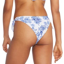 Two Pieces-Speedo Side Tie Bottom Cerulean Blue