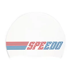 Caps-Speedo Silicone Printed Cap White