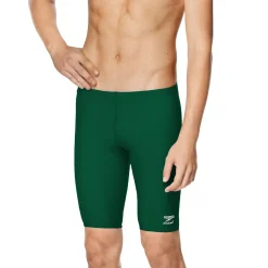 Jammers-Speedo Solid Adult Jammer Dark Green