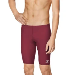 Jammers-Speedo Solid Adult Jammer Maroon
