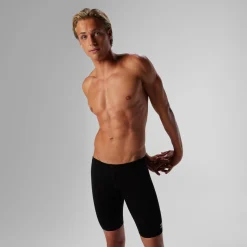 Jammers-Speedo Solid Adult Jammer Black