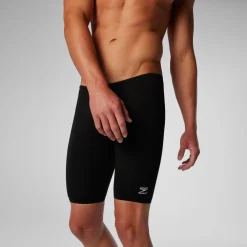 Jammers-Speedo Solid Adult Jammer Black