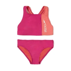 Girls Swimwear-Speedo Solid Blocked Bikini Set Rose Violet