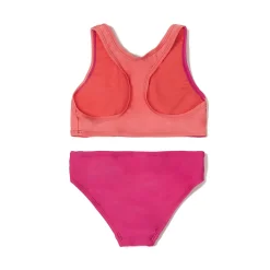 Girls Swimwear-Speedo Solid Blocked Bikini Set Rose Violet