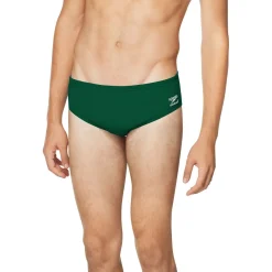 Briefs-Speedo Solid Brief - Endurance Dark Green