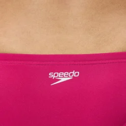Two Pieces-Speedo Solid Cheeky Hipster Magenta Haze