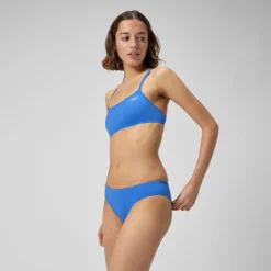 Two Pieces-Speedo Solid Cheeky Hipster Sevres Blue