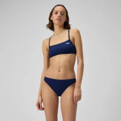 Two Pieces-Speedo Solid Classic Bottom Speedo Navy