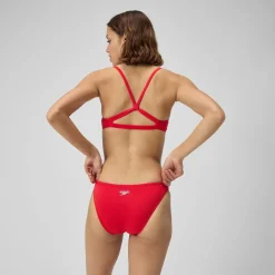 Two Pieces-Speedo Solid Classic Bottom Crimsom Red