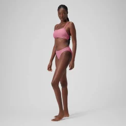 Two Pieces-Speedo Solid Classic Bottom Hot Pink
