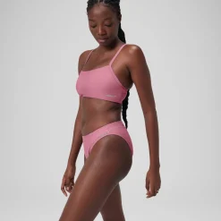Two Pieces-Speedo Solid Classic Bottom Hot Pink