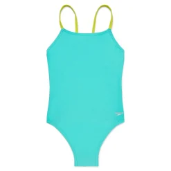 Fitness|Training-Speedo Solid Fixed Back One Piece Green