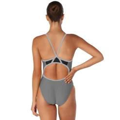 Racing|One Pieces-Speedo Solid Flyback One Piece Black