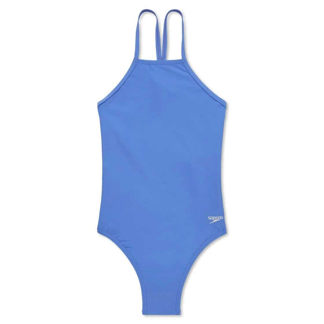 Fitness|Training-Speedo Solid High Neck Tie Back One Piece Purple