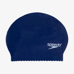 Caps|Kids Caps-Speedo Solid Latex Cap Navy