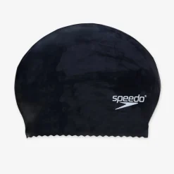 Caps|Kids Caps-Speedo Solid Latex Cap Black