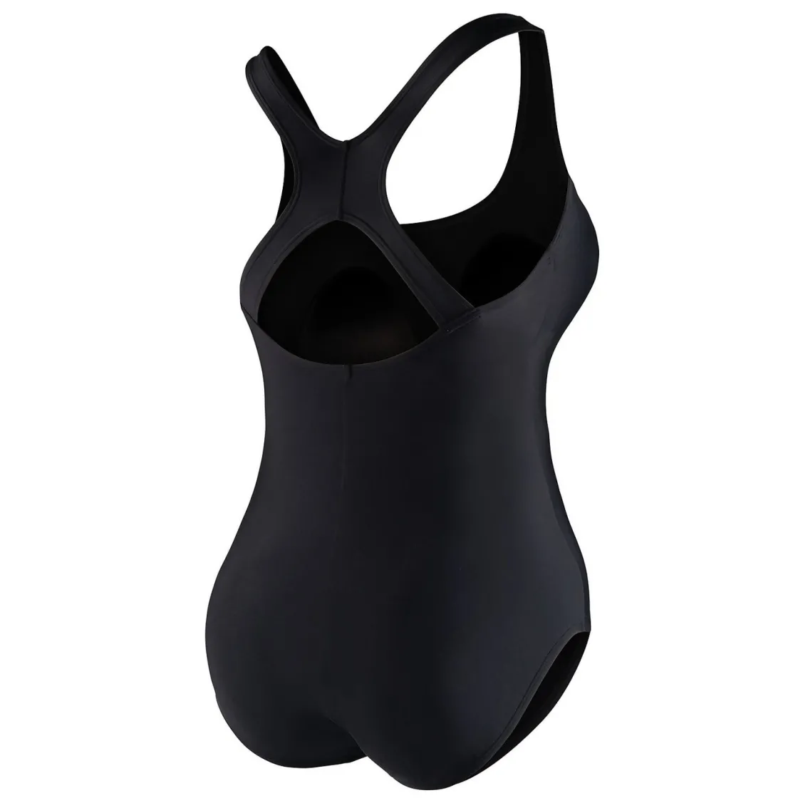 Fitness|One Pieces-Speedo Solid Moderate Ultraback Plus Size (20-24) - Powerflex Black