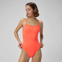 Training|One Pieces-Speedo Solid One Back One Piece Siren Red