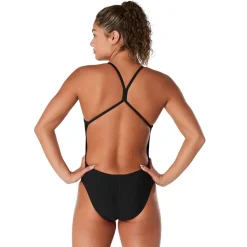 Training|One Pieces-Speedo Solid One Back One Piece Black