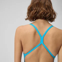 Training|One Pieces-Speedo Solid One Back One Piece Picton Blue