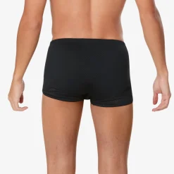 Square Legs-Speedo Solid Poly Mesh Training Suit Black