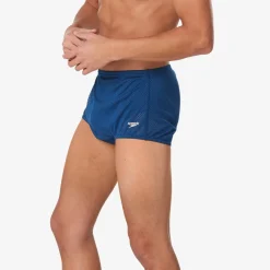 Square Legs-Speedo Solid Poly Mesh Training Suit Navy