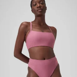 Two Pieces-Speedo Solid Racerback Top