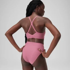 Two Pieces-Speedo Solid Racerback Top