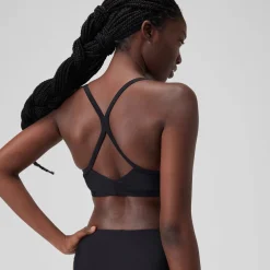 Two Pieces-Speedo Solid Racerback Top Pitch Black