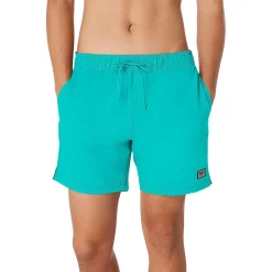 Swim Trunks & Boardshorts-Speedo Solid Redondo Edge Volley 17" Turquoise