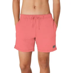 Swim Trunks & Boardshorts-Speedo Solid Redondo Edge Volley 17" Coral Pink