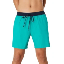 Swim Trunks & Boardshorts-Speedo Solid Seaside Volley 17" Teal