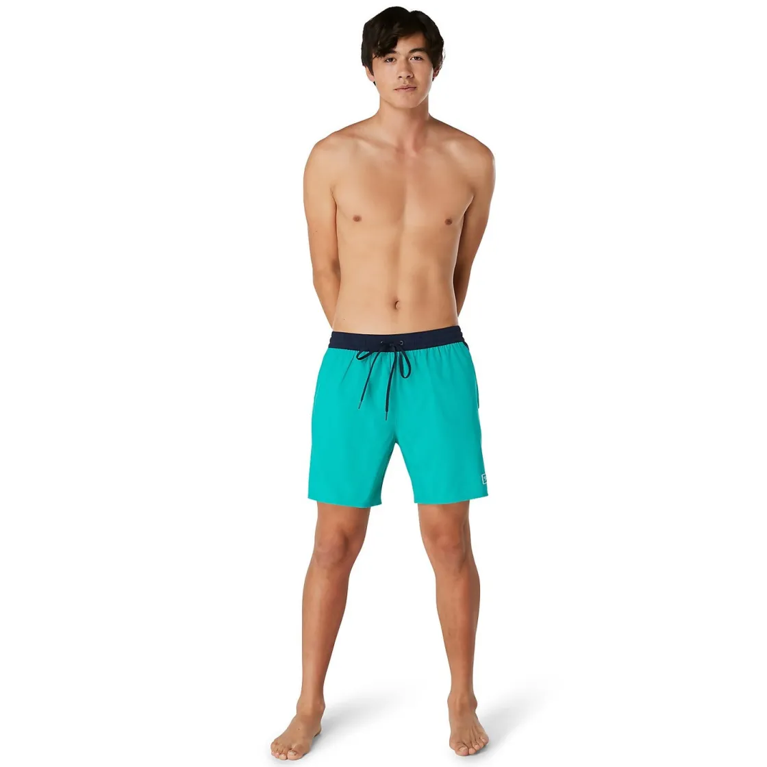 Swim Trunks & Boardshorts-Speedo Solid Seaside Volley 17" Teal