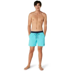 Swim Trunks & Boardshorts-Speedo Solid Seaside Volley 17