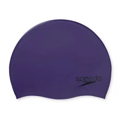 Caps-Speedo Solid Silicone Cap Purple
