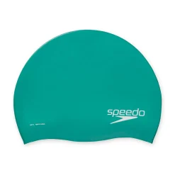 Caps-Speedo Solid Silicone Cap Mint Green