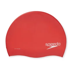 Caps-Speedo Solid Silicone Cap Red