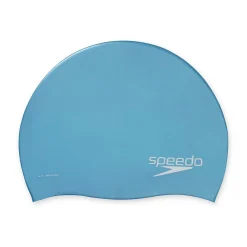 Caps-Speedo Solid Silicone Cap Light Blue
