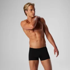 Square Legs-Speedo Solid Square Leg Pitch Black