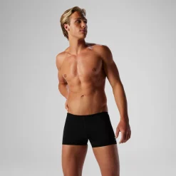 Square Legs-Speedo Solid Square Leg Pitch Black