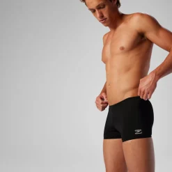 Square Legs-Speedo Solid Square Leg Pitch Black