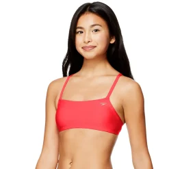 Two Pieces-Speedo Solid Strappy Top Fiery Coral