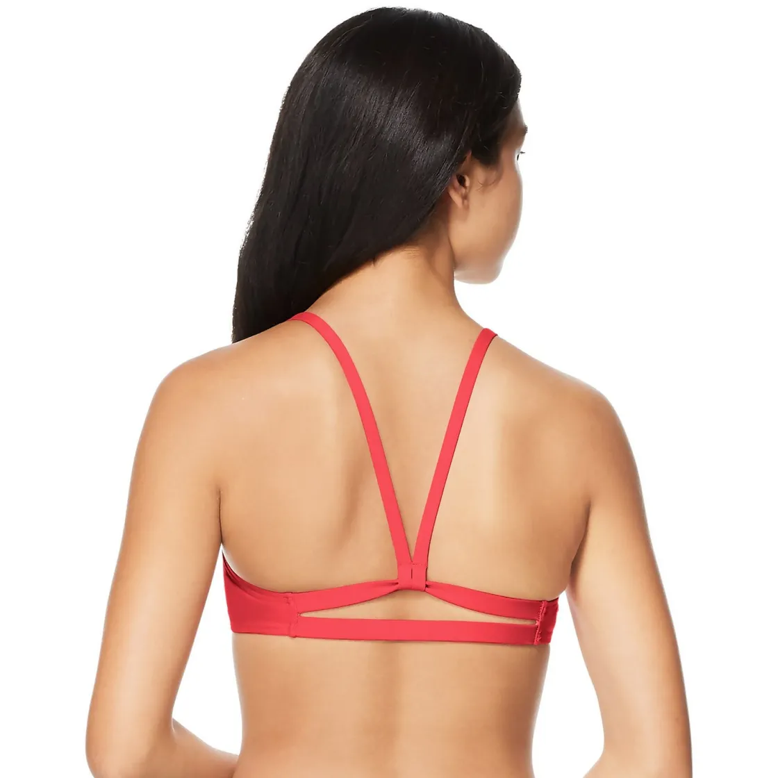Two Pieces-Speedo Solid Strappy Top Fiery Coral