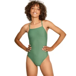 One Pieces|Training-Speedo Solid T-Back One Piece Dark Ivy