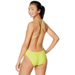 Fitness|Training-Speedo Solid The One Back One Piece Lime